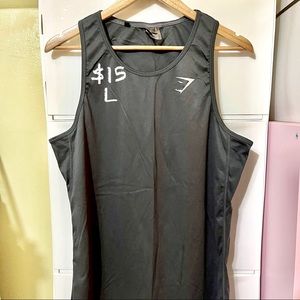 Gymshark men’s gray athletic tank top